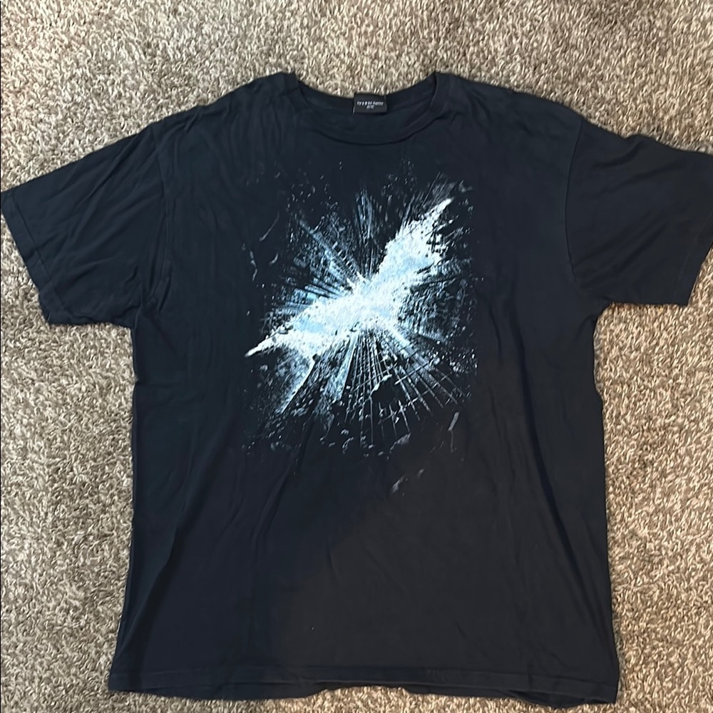 Batman The Dark Knight Rises Men's Black Graphic T-Shirt